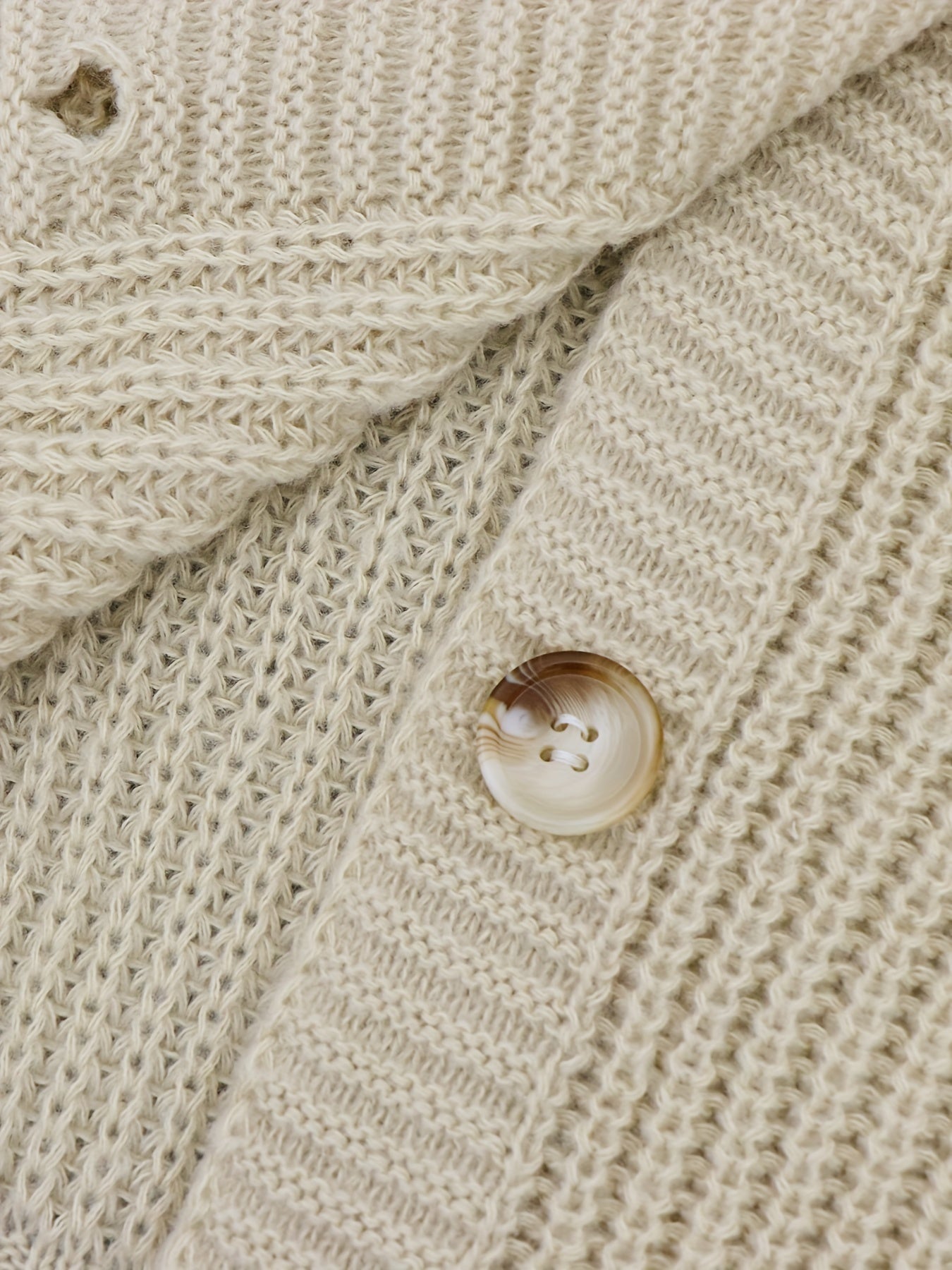 Gebreide cardigan - vrouwelijke chunky knit button-up sweater