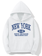 Hoodie met new york opdruk - gezellige dames sweatshirt