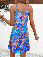 Vrouwen casual jurk - lichtgewicht zomerkleding met levendig mouwloos ontwerp voor tuinfeestjes en stranduitstapjes