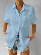 Korte mouw blouse - stijlvolle dames top voor casual wear