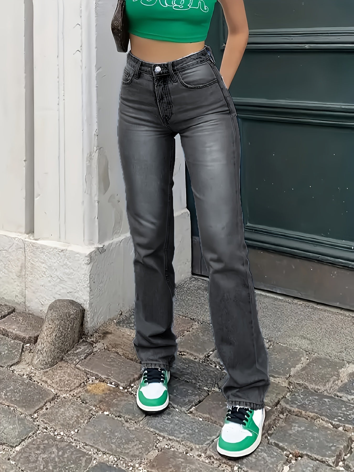 Hoge taille jeans - stijlvolle casual denim broeken voor dames