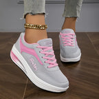 Fashion sneakers - gezellige grijze dames trainers