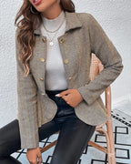 Op maat gemaakte peplum blazer - elegante damesjacket voor op het werk