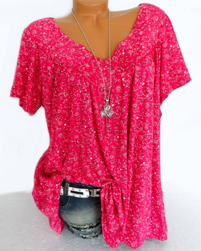 Dames casual short-sleeve top - stijlvolle en elegante blouse