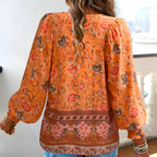Bloemenprint blouse - elegante, luchtige top voor dames