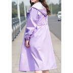 Waterproof damesjas - trendy lange regenjas voor vrouwen