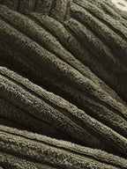 Hooded ribbed jas - stijlvolle dames oversized high-low jacket