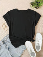 Dames t-shirt met relaxte pasvorm - zachte stof voor casual dagen