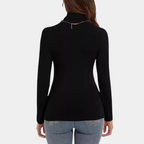 Turtleneck bodysuit - stijlvolle dames top met lange mouwen