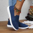 Mesh instapsneakers - ademend casual dames schoeisel - Bakkermode.nl
