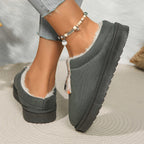 Warme pantoffels - dames huis slippers met fleece voering en ritssluiting - Bakkermode.nl