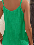 Dames camisole top - lichte knoopsluiting voor een trendy zomerlook