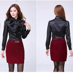 Gerimpelde blouse - elegante witte dames top