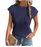 Chique geplooide top - elegante damesblouse