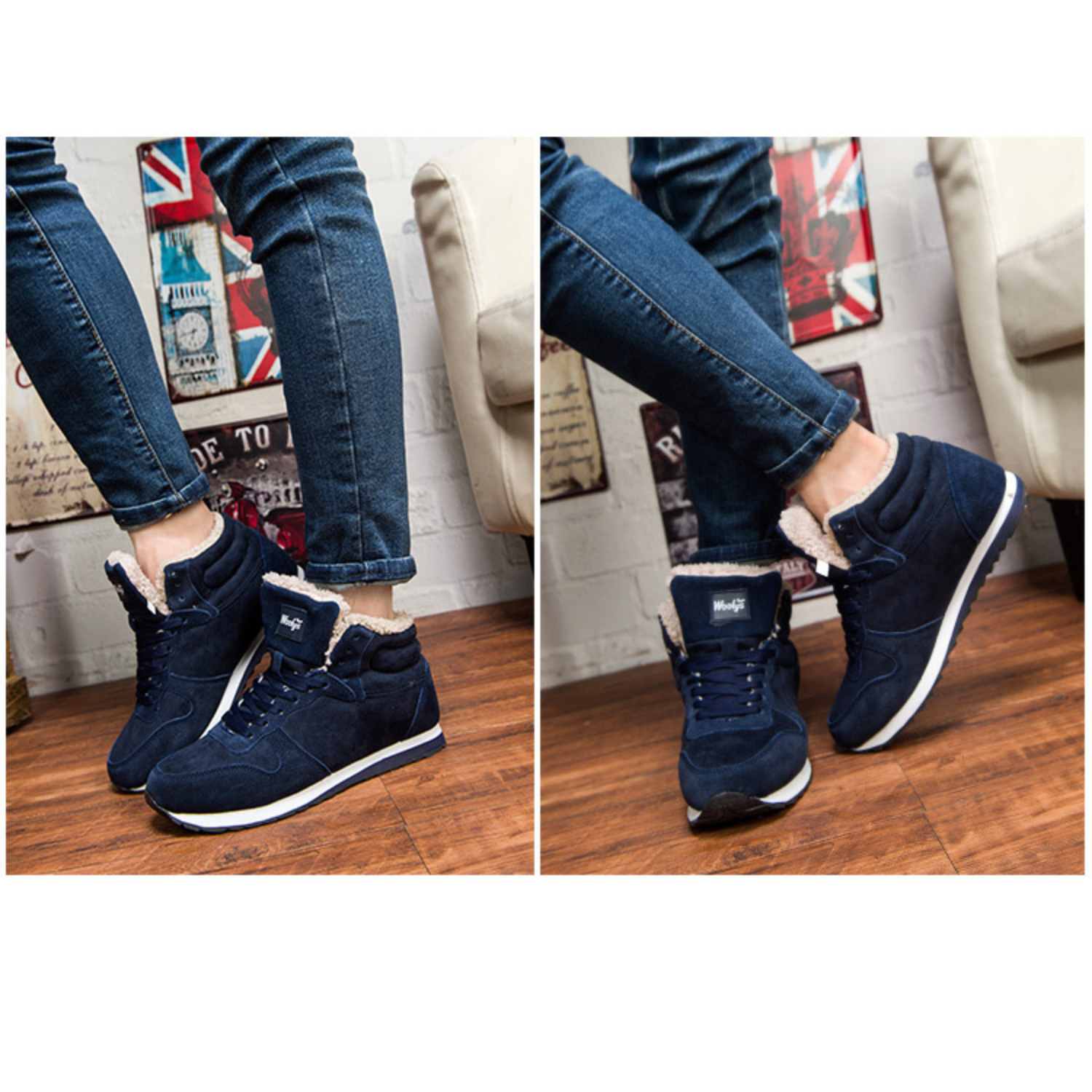 Sneakerboots - vardi dante™ wooly's warme sportieve schoenen voor dames