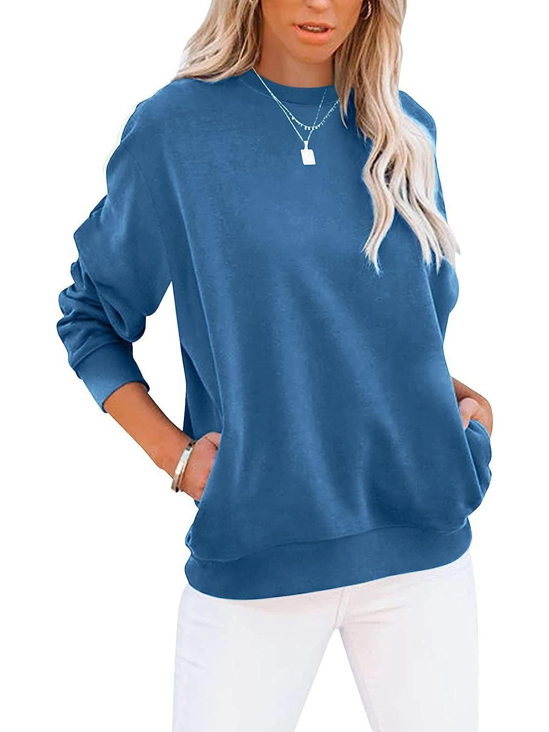 Sweatshirt - casual dames oversized pullover