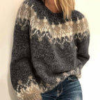 Chunky gebreide trui - gezellige dames pullover