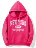 Hoodie met new york opdruk - gezellige dames sweatshirt