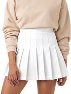 Geplooide mini rok - tijdloze high-waisted damesrok
