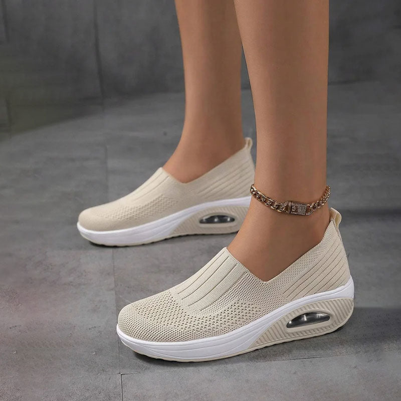 Slip-on sneakers - gezellige dames luchtkussen schoenen