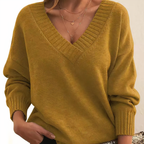 Dames v-hals kasjmier trui - elegante en gezellige jumper