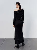 Asymmetrisch gebreid top - trendy off-shoulder dames top - Bakkermode.nl