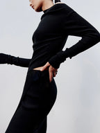 Asymmetrisch gebreid top - trendy off-shoulder dames top - Bakkermode.nl