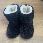 Dames pluche huisboots - gezellige faux fur sloffen - Bakkermode.nl