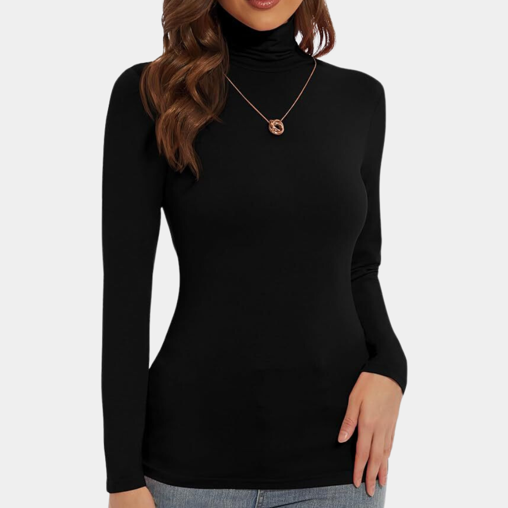 Turtleneck bodysuit - stijlvolle dames top met lange mouwen