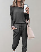 2-delige loungewear set - gezellige top en broek voor dames