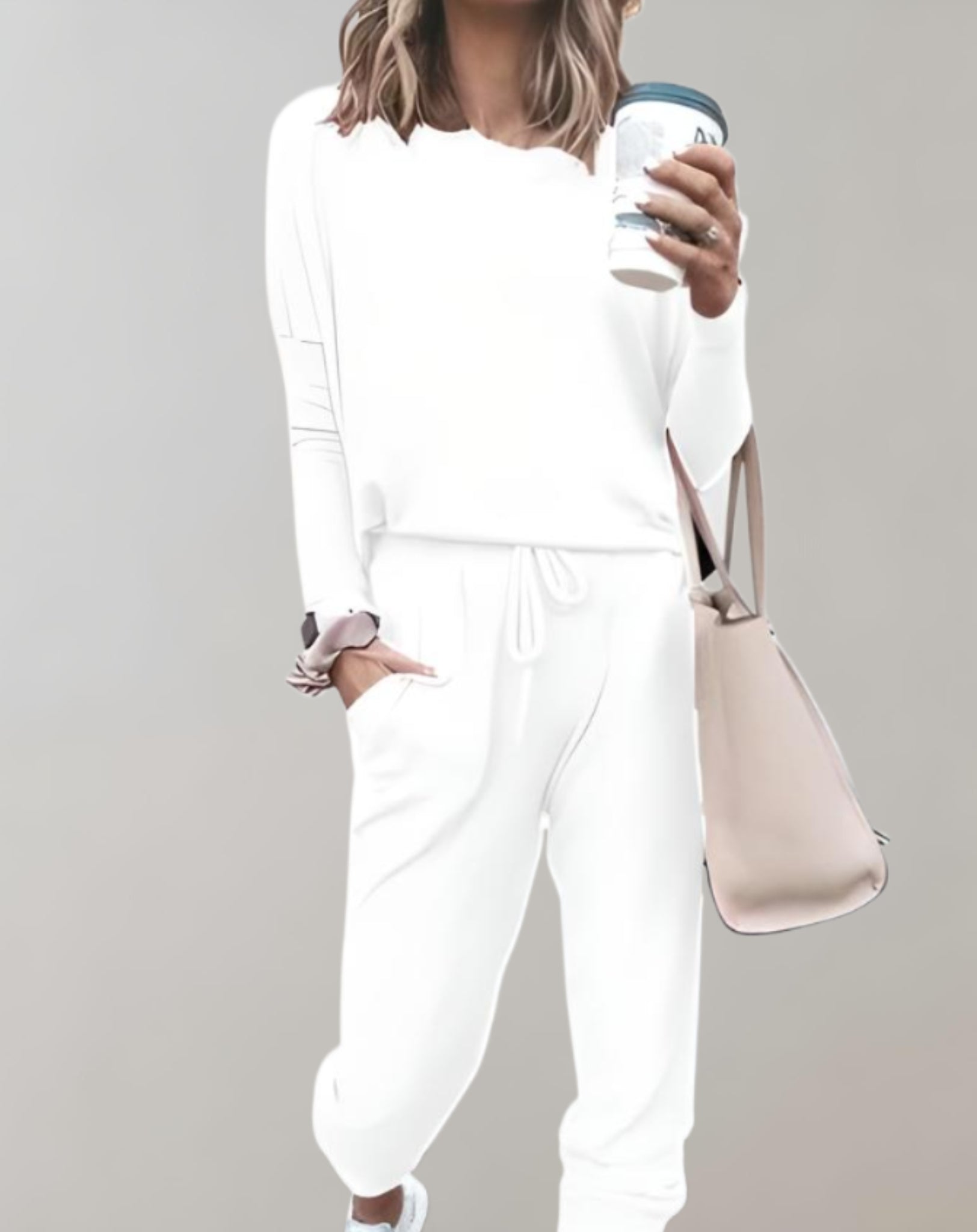 2-delige loungewear set - gezellige top en broek voor dames