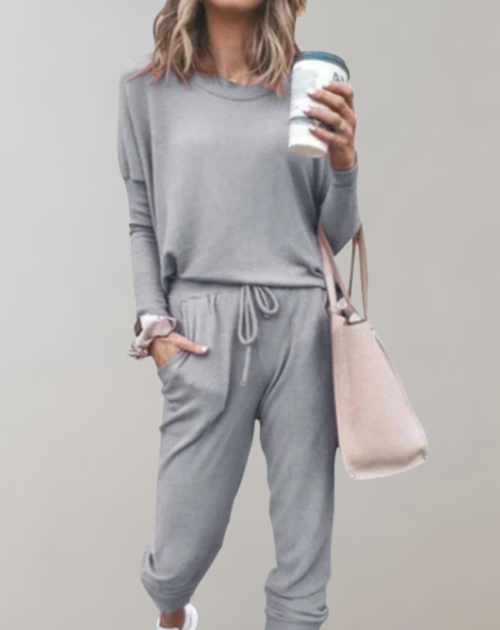 2-delige loungewear set - gezellige top en broek voor dames