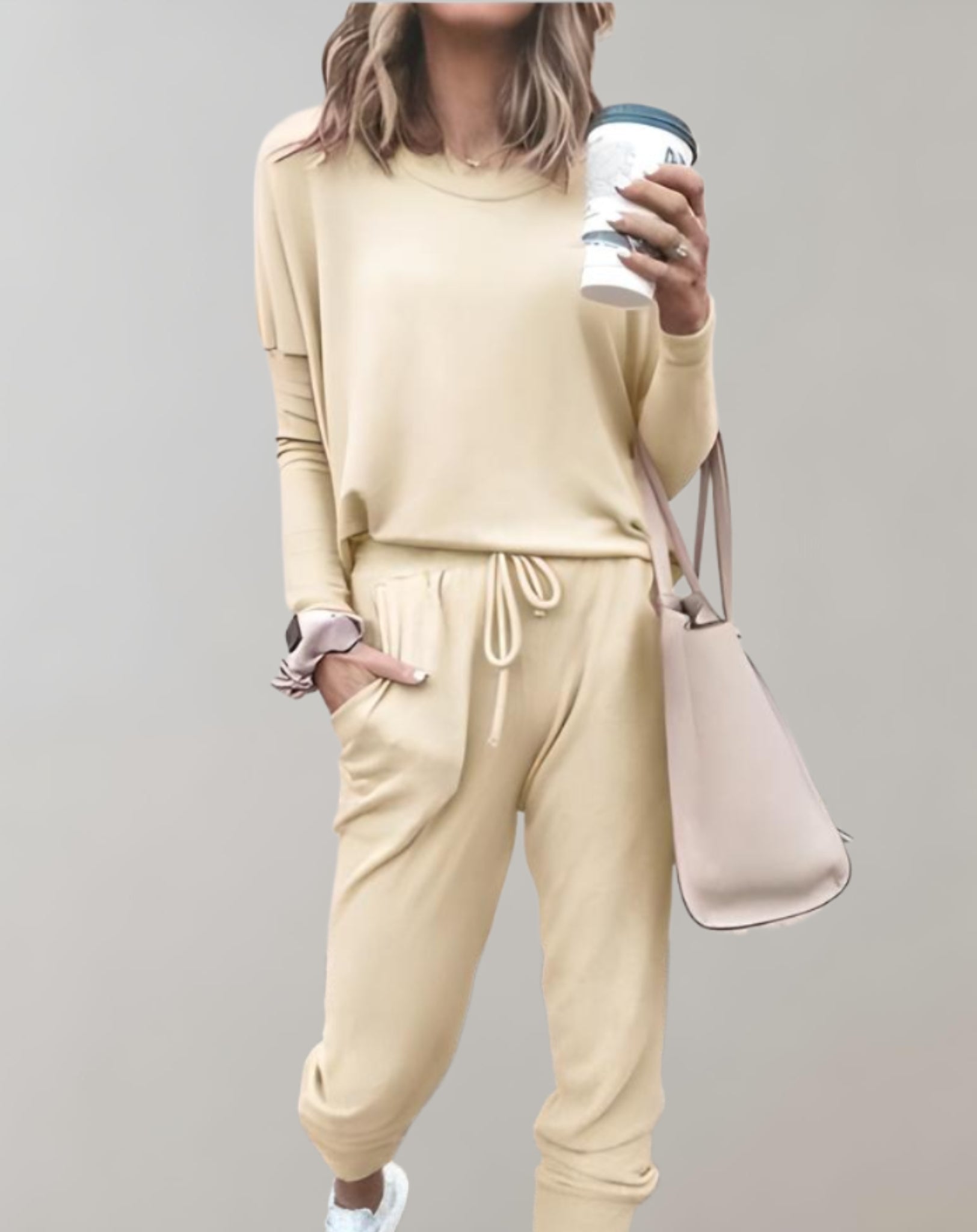 2-delige loungewear set - gezellige top en broek voor dames