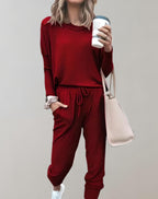 2-delige loungewear set - gezellige top en broek voor dames