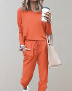 2-delige loungewear set - gezellige top en broek voor dames