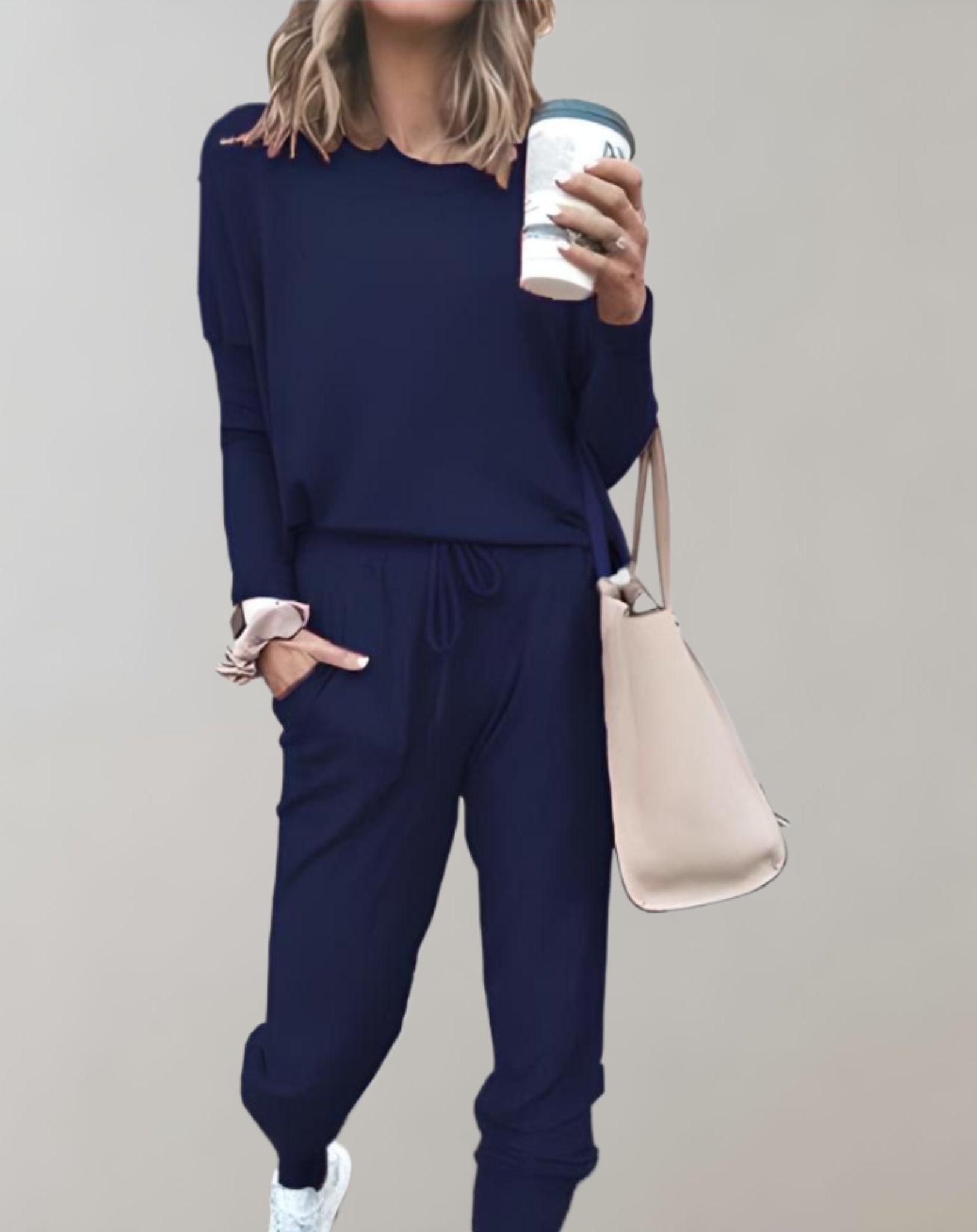 2-delige loungewear set - gezellige top en broek voor dames