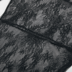 Dames sheer lace blouse met elegante gelaagd design in zwart - veelzijdige tops voor avondkleding & dagelijkse stijl