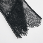 Dames sheer lace blouse met elegante gelaagd design in zwart - veelzijdige tops voor avondkleding & dagelijkse stijl