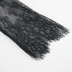 Dames sheer lace blouse met elegante gelaagd design in zwart - veelzijdige tops voor avondkleding & dagelijkse stijl