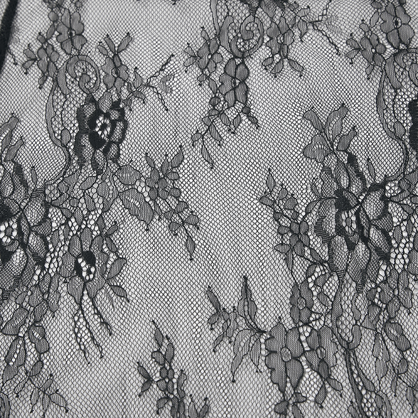 Dames sheer lace blouse met elegante gelaagd design in zwart - veelzijdige tops voor avondkleding & dagelijkse stijl