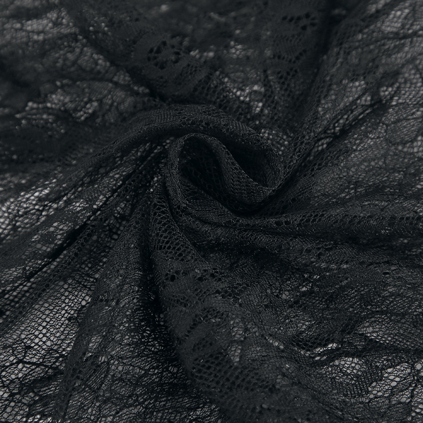 Dames sheer lace blouse met elegante gelaagd design in zwart - veelzijdige tops voor avondkleding & dagelijkse stijl