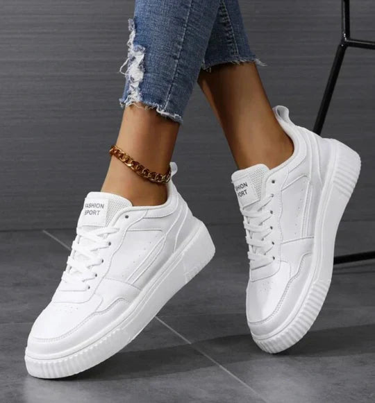 Dames casual sneakers - stijlvolle witte sportschoenen voor elke gelegenheid