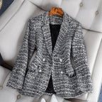 Dames tweed blazer - elegante zakelijke look met veelzijdige stijl
