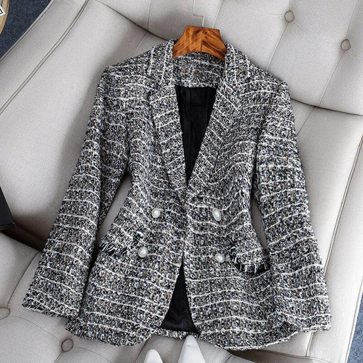 Dames tweed blazer - elegante zakelijke look met veelzijdige stijl