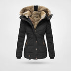 Pufferjas met capuchon - geïsoleerde dames winterjacket