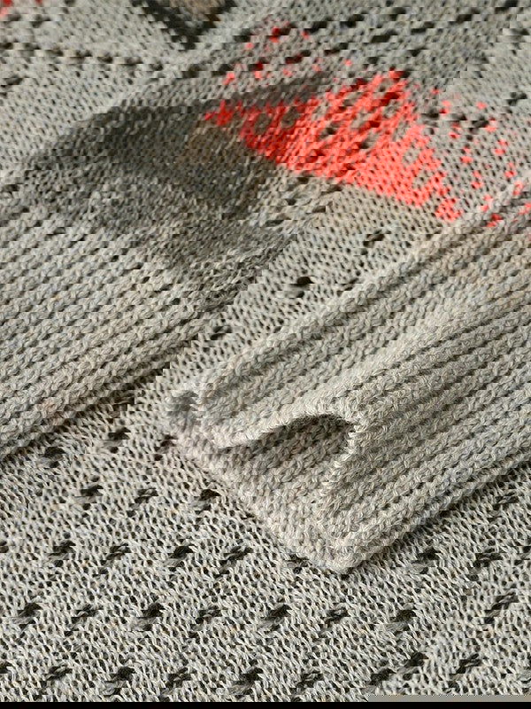 Crèmekleurige Scandinavische trui - warme Noorse dames sweater - Bakkermode.nl