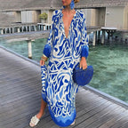 Boho maxi jurk - stijlvolle dames strandcover-up