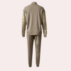 2-delige khaki loungewear set - modieuze dames set