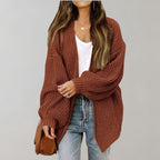 Gebreide cardigan - chunky oversized damestrui