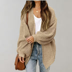 Gebreide cardigan - chunky oversized damestrui